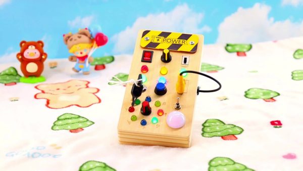 e11e54dbedf73d67b2a67f999c335defa44b158b.goods_.000001.jpg 1pc Sensory Toy, Montessori Busy Board, LED Light Switch Sensory Toy, Travel Toy, Christmas, Thanksgiving Day Gift Easter Gift