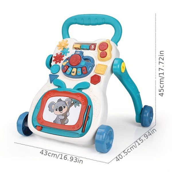 Multifunctional Sit Station Learning Walker for Early Education and Fun Activities - Detachable Game Panel, Music Learning Toys for Baby Boys and Girls - Perfect Christmas Gift