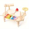 Wooden Baby Percussion Drum - Multifunctional Early Music Development Toy for Halloween and Christmas Gifts