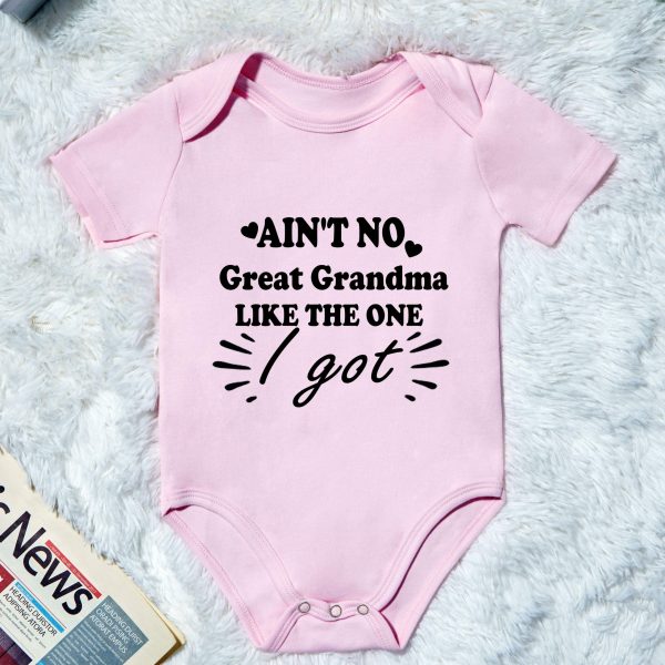 Summer Newborn Toddler's Onesie, Baby Boys And Girls Letter Print Short Sleeve Cotton Romper
