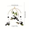 Cartoon Panda Bed Bell, Manual Music Rattle, Sleep Rotating Rattle Toy, Plush Toy