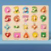 Educational Hand Scratching Board Puzzle Building Blocks for Kids - Cognitive Shape Development Toy for Boys and Girls - Perfect Christmas, Halloween, and Thanksgiving Gift