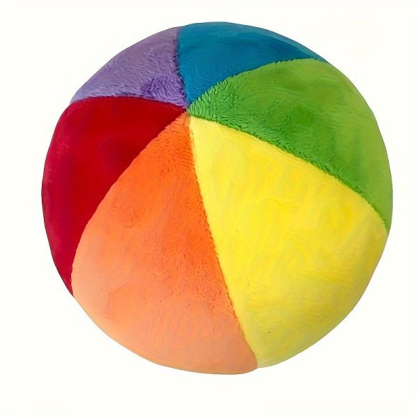 Montessori Rainbow Ball Baby Rattle Toy - Colorful Plush Sensory Ball for Early Childhood Development and Learning, Perfect for Boys and Girls