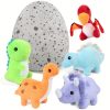 BenBen Dinosaur Stuffed Animals, 5 Small Dinosaur Plush Dolls And Egg Bag Toys Set, Dino Plushies, Cute Stuff For Kids Girls Boys, Baby Shower, Christmas Gifts