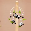 Cartoon Panda Bed Bell, Manual Music Rattle, Sleep Rotating Rattle Toy, Plush Toy