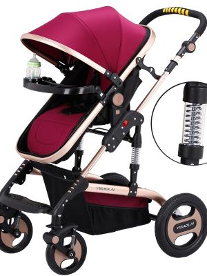 Lightweight Baby Stroller Newborn Pram Sit Lay Baby Carriage Umbrella Cart Fold Portable Traveling Stroller Can Take to Plane