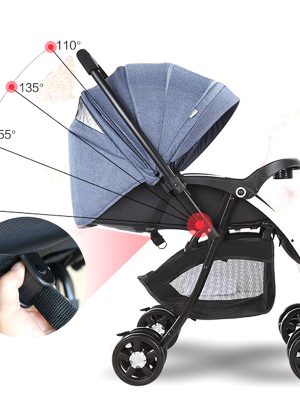 High View Baby Stroller Pram High Landscape Baby Stroller Baby Can Sit And Lie Taga Bike Stroller Foldable Baby Throne Carrinho