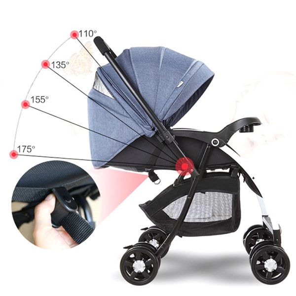 product-image-813287617-1.jpg High View Baby Stroller Pram High Landscape Baby Stroller Baby Can Sit And Lie Taga Bike Stroller Foldable Baby Throne Carrinho