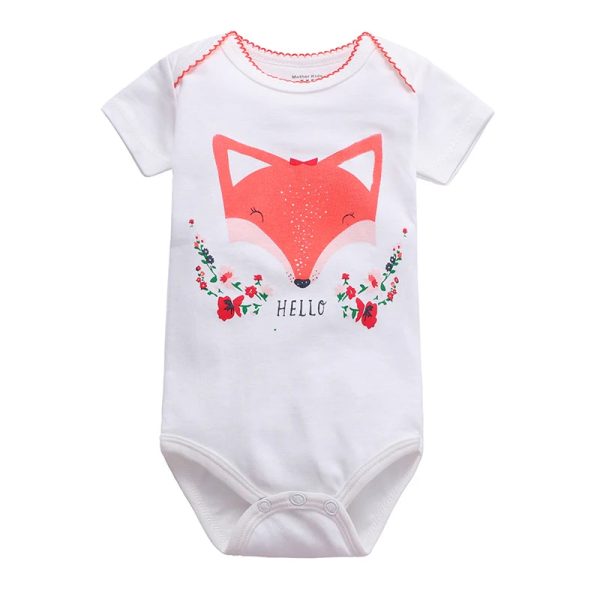 wholesale Newborn Bodysuit Baby Clothes Cotton Body Baby Short Sleeve Underwear Infant Boys Girls Clothing Baby's Sets