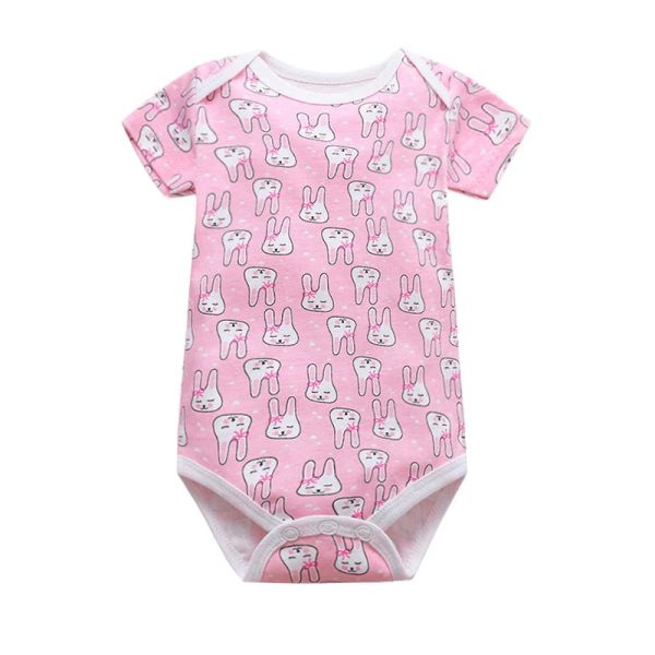 wholesale Newborn Bodysuit Baby Clothes Cotton Body Baby Short Sleeve Underwear Infant Boys Girls Clothing Baby's Sets