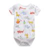 wholesale Newborn Bodysuit Baby Clothes Cotton Body Baby Short Sleeve Underwear Infant Boys Girls Clothing Baby's Sets