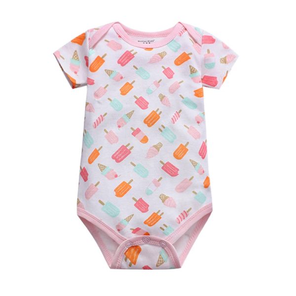 wholesale Newborn Bodysuit Baby Clothes Cotton Body Baby Short Sleeve Underwear Infant Boys Girls Clothing Baby's Sets